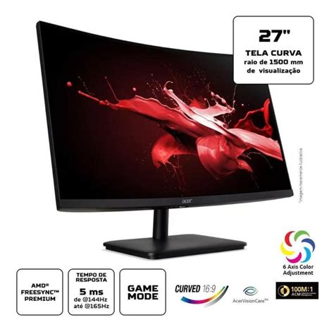 Monitor Concórdia Gamer Curvo Cz270f 27 Full Hd Hdmi Vga Mercadolivre 📦