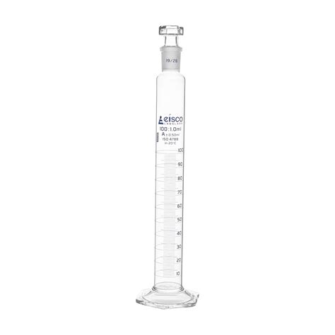 EISCO Graduated Cylinder 100mL Class Tolerance 0 50mL 19 26