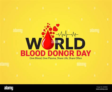 World Blood Donor And Awareness Creative Unique Design World Blood