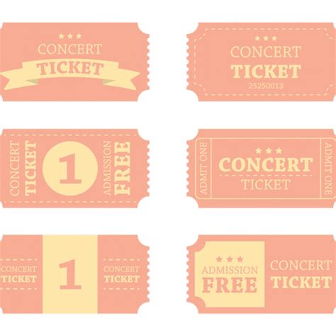 Blank Concert Ticket Template