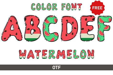 Watermelon Font By Veil Creative Fabrica