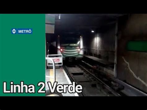 Metrô SP Linha 2 Verde Bombadier Frota J J36 e Alstom Frota I I05