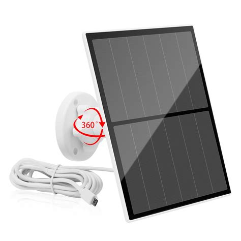 Buy Mym Solar Panel For Rechargeable Battery Outdoor Camera 5w 5v Outdoor Security Camera Solar