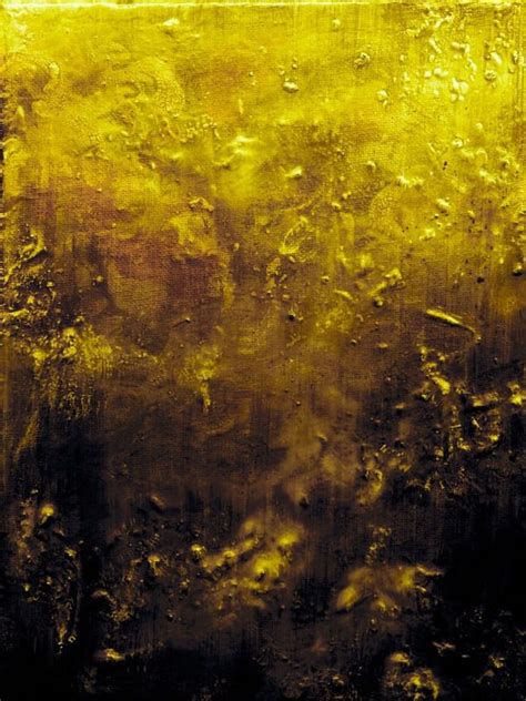 FAR BELOW 5 AMARELO MARROM OCEANO ABSTRATO PINTURA Urban Arts