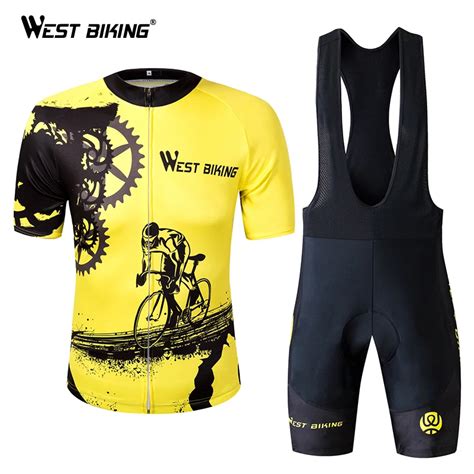 WEST BIKING Summer Men Cycling Clothing Breathable Mountian MTB Bike ...