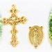 Kit Chapelet Croix Et Centre Rosaire Chapelet Vierge Or Etsy France