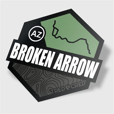 Broken Arrow Trail Sticker Tred Cred