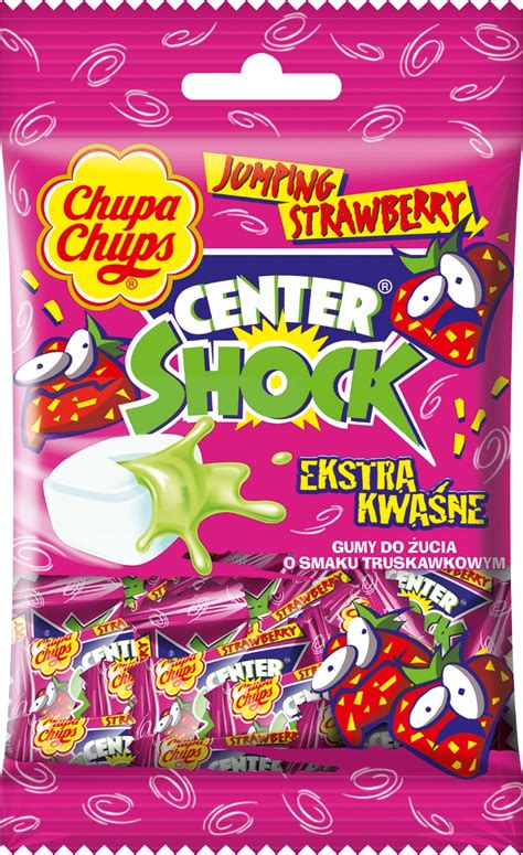 Guma Chupa Chups Center Shock Truskawka 36g 13345650564 Allegropl