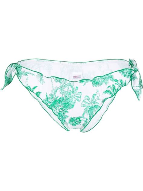 MC2 Saint Barth Moon Jungle Print Bikini Bottom Farfetch