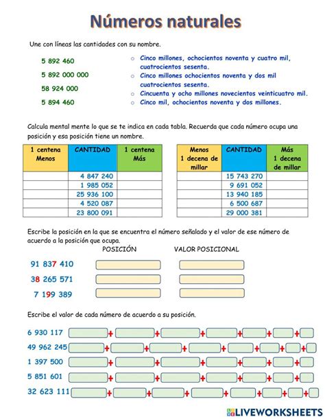 Actividades De Lectura Y Escritura De Numeros Naturales Para Sexto Grado Sexiz Pix