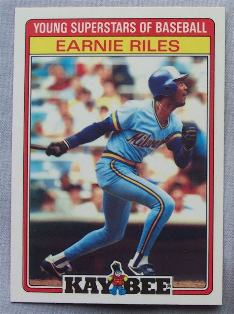 1986 Kaybee EARNIE RILES BREWERS 2 EBay