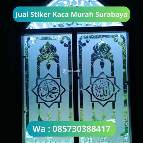 Stiker Kaca Surabaya Stiker Sandblast Es Buram Motif Costum Print