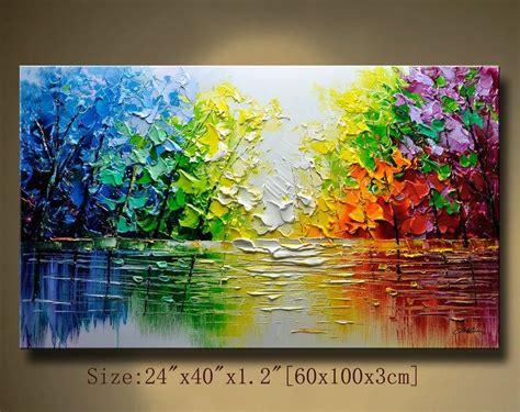 Abstract Wall Paintingpalette Knife Abstract Paintingtextured