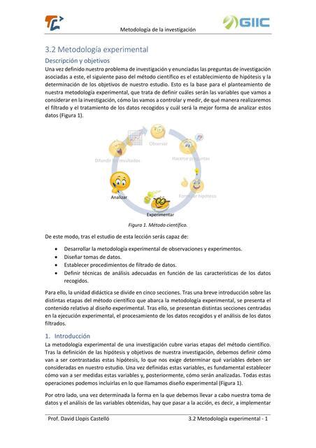 Método experimental | psicosymente | uDocz