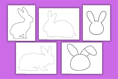 Free Printable Bunny Templates