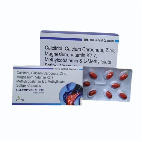 Calcitriol Calcium Carbonate Zinc Magnesium Vitamin K2 7