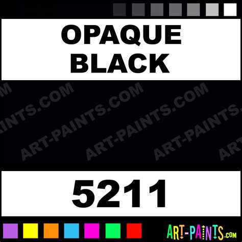 Opaque Black Professional Fabric Textile Paints 5211 Opaque Black