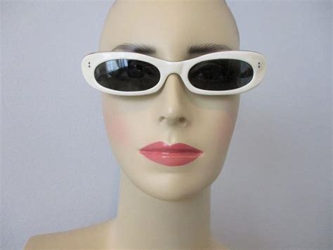 Lucite Sunglasses Vintage 1960s Mod Beige Slim French Eyewear Etsy Sunglasses Vintage Clip