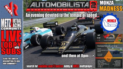 Automobilista 2 LIVE MONZA MADNESS With The MVRC YouTube