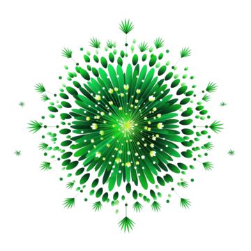 Green Diwali Firework Celebration Concept Illustration Green Diwali