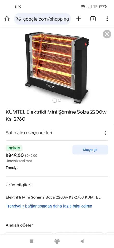 Kumtel Elektrikli Soba Di Er