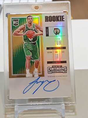 Panini Contenders Jayson Tatum Vertical Premium Prizm Rc Rookie