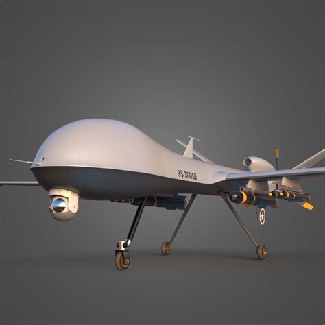 Military Drone Uav 3d Model