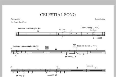 Celestial Song Percussion By Robert Spittal Sheet Music For Concert