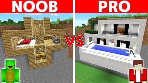 Minecraft Noob Vs Pro Safest Cliff House Build Challenge Youtube