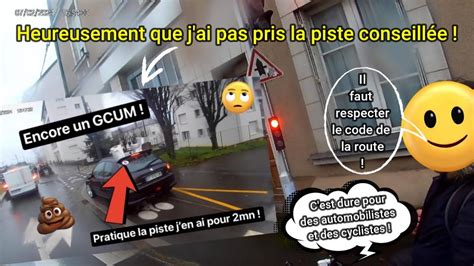 Jeune CON Ducteur GCUM Sur La Piste Cyclable YouTube