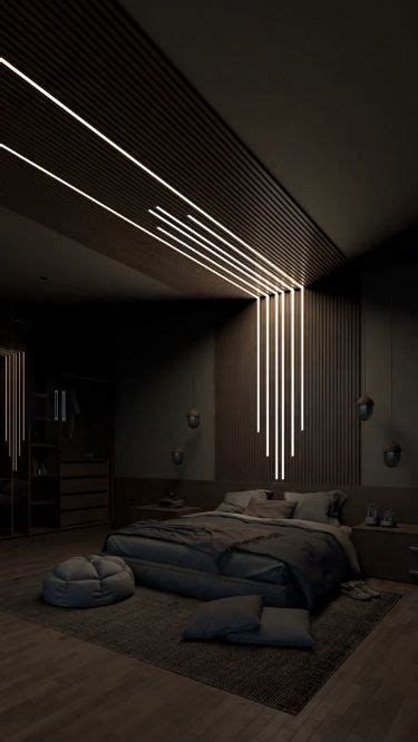 Modern Light System in Bedroom | Stylish Illumination for Relaxation ...