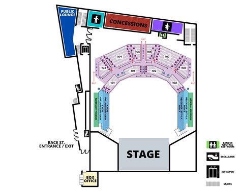 Seating Charts & Venue Maps – The Andrew J Brady Music Center