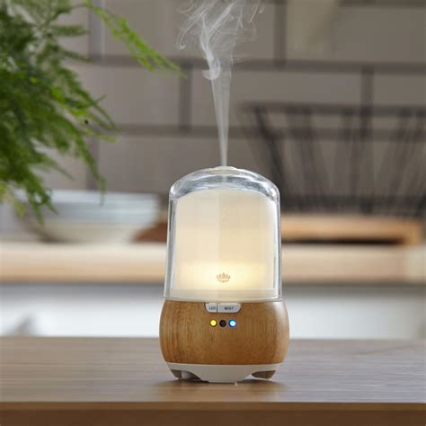 Oak Frosted Glass Alto Aroma Ultrasonic Diffuser Brandalley