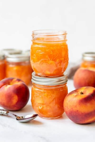 Easy Fresh Peach Jam Recipe With Pectin House Of Nash Eats