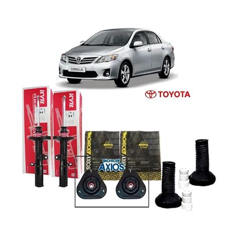 Kit Amortecedor Kyb Coxim Axios Batentes E Coifas Toyota Corolla