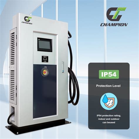 Champion EV Charger Dual Gun CCS Chademo Gbt 30kw 40kw 60kw Floor