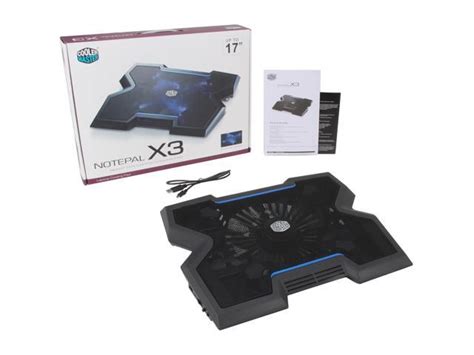 Cooler Master Notepal X3 Gaming Laptop Notebook Cooling Pad Up To 17 200mm Adj Fan Speed