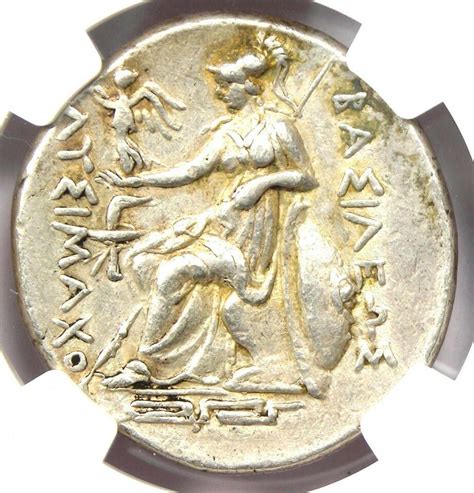 Thrace Lysimachus AR Tetradrachm Lysimachos Coin 305 BC NGC XF With