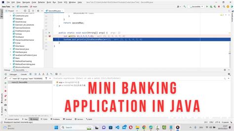 How To Create A Simple Banking Application In Java Youtube