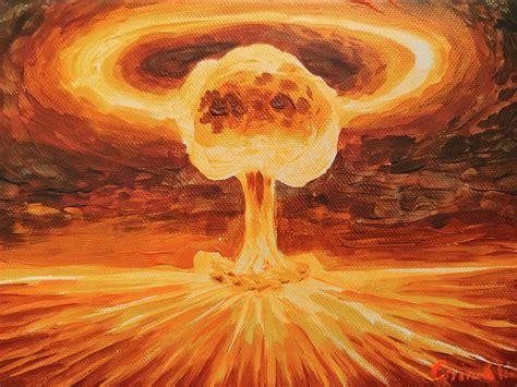 atomic explosion painting  chirila corina fine art america