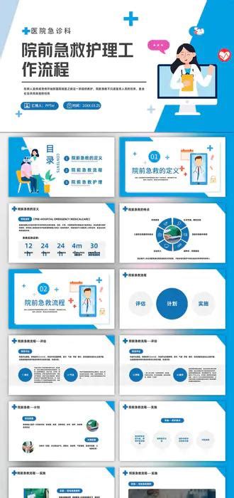 急诊科院前急救护理工作流程ppt课件模板 会员免费下载 Ppter吧