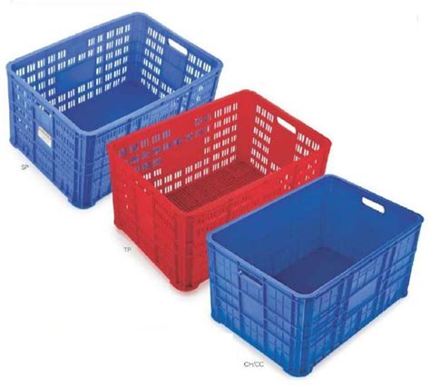 Rectangular Plastic Super Jumbo Crates For Storage Style Mesh