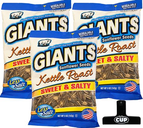 Amazon Giants Sunflower Seeds 5 Flavor Variety 1 Each Flavor