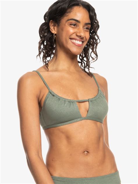 Shiny Wave Top De Bikini Bralette Para Mujer Roxy