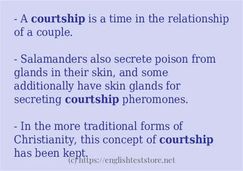 Courtship Use In Sentences Englishteststore Blog