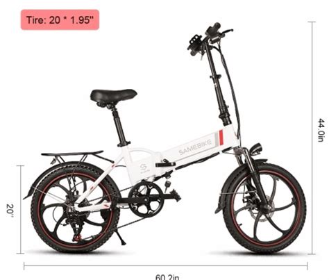 Samebike Lvxd Ii Inch Folding Electric Bike Extreme Ebikes