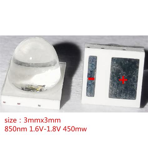 100pcs 1W Universal Pad 3030 3528 2835 Infrared IR 850nm High Power LED