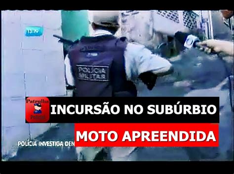 VÍDEO Motoqueiro é pego em flagrante durante incursão da PM no