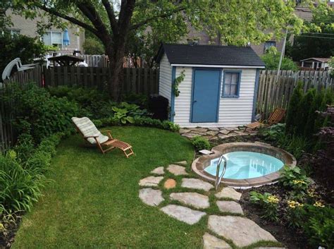 40 Outstanding Hot Tub Ideas To Create A Backyard Oasis Small Inground Pool Small Yard