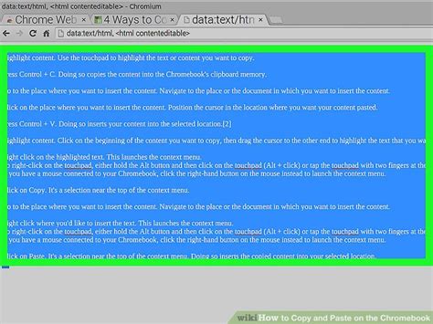 4 Ways to Copy and Paste on the Chromebook - wikiHow